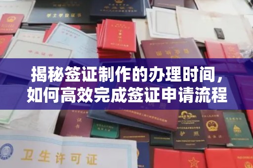 神湾揭秘签证制作的办理时间，如何高效完成签证申请流程